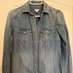 100% Cotton J. Crew Denim Jacket XXS
